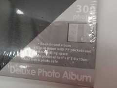 DELUXE BOOK BOUND BLACK PHOTO ALBUM 300 PHOTOS 10 X15CM 4X6