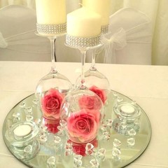 16Pack Round Mirror Plates Centerpieces Tables 6inch Mirror Trays Circle Mirror
