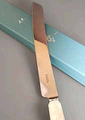 Vintage Lenox Cake Knife Wedding Promises Collection Floral Design Handle W/ Box
