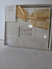Our 50th Wedding Anniversary Deluxe Photo Book by C.R. Gibson, Brand New