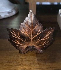 Pottery Barn Maple Leaf Place Card Holders Set of 8 Bronze Metal w/ Boxes #100
