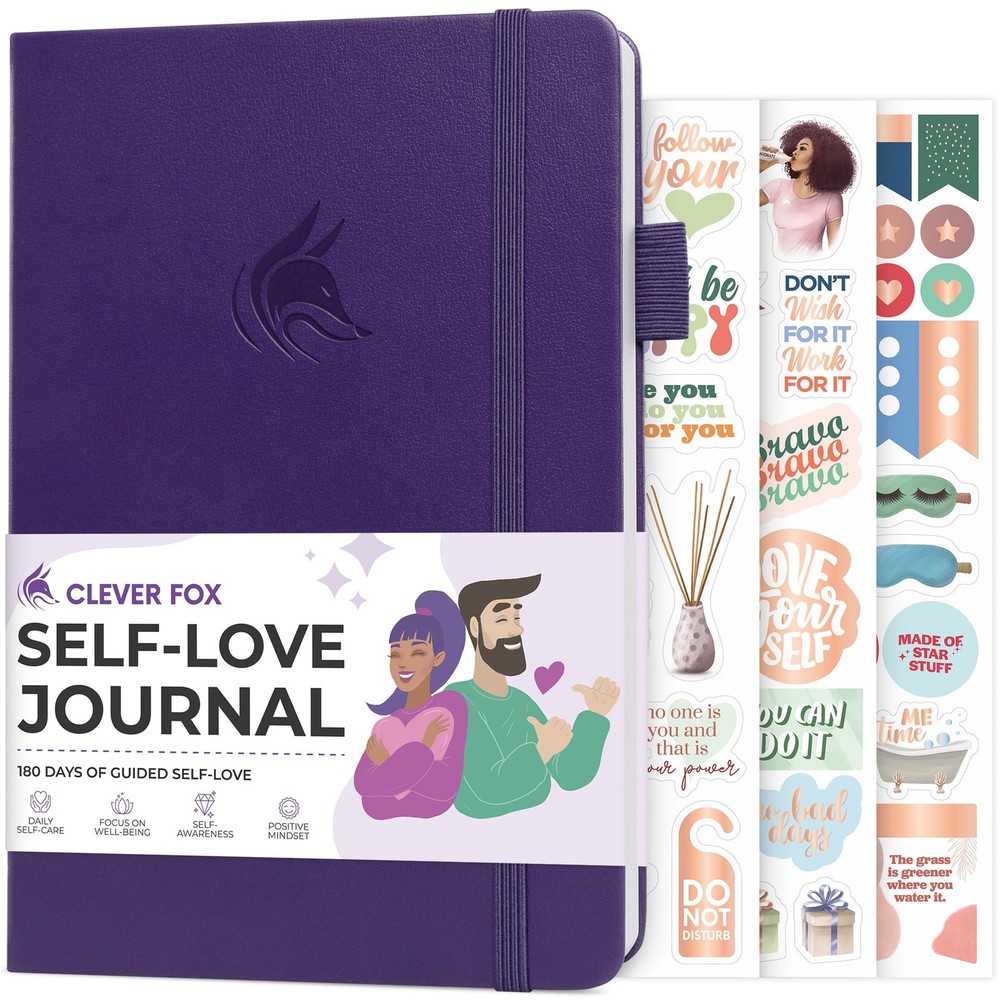 Clever Fox Self-Love Journal – Daily Guided Self-Care, Reflection & Gratitude Lo