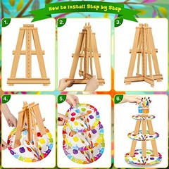 3 Tier Art Paint Party Cupcake Stand Decorations Artist Multicolor Party