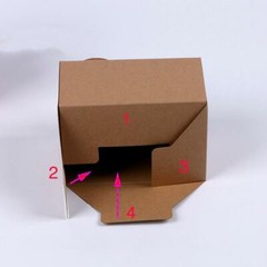 500 Kraft White Black Rectangle Paper Box Handmade Product Packaging Packing Box