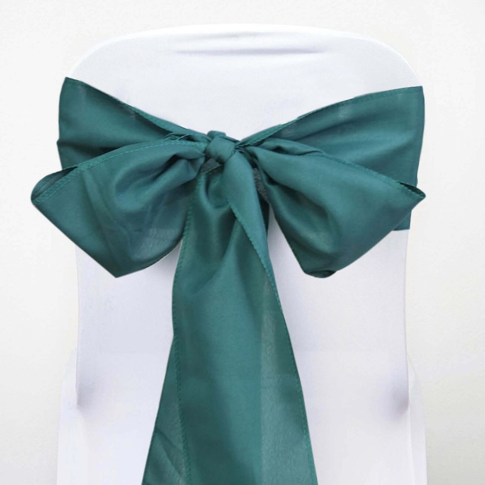 75 Polyester CHAIR SASHES Bows Ties Wedding Party Reception Decorations SALE