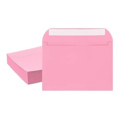 50pcs Self Sealing Envelopes 7.8×5.5 Inch for Invitations A7 Pink