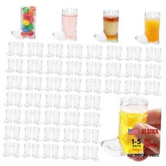 Pcs Cowboy Boot Shot Glasses, 1 oz Plastic Mini Boot Cups, Western 144 Clear