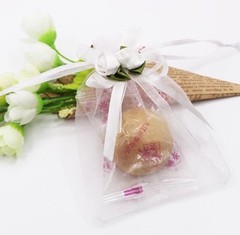 Rose Sheer Organza Gift Bags 50Pcs 4X4” White Wedding Favor Favors Gift Bags