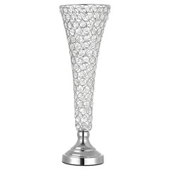 4 Crystal Cylinder Vases, 20 in Tall Wedding Centerpieces for Party Decor