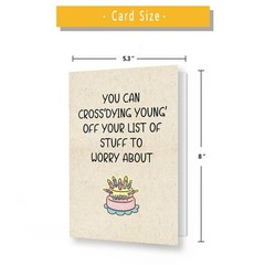 Funny Birthday Card, Humorous Greeting Card for Men Women, 50th 60th Birthday…