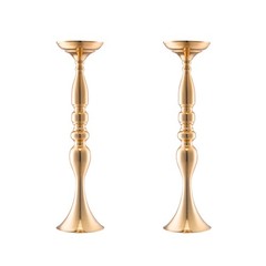 VEVOR 24PCS 50cm/19.7” Wedding Flower Vase Metal Gold Floral Stand for Table