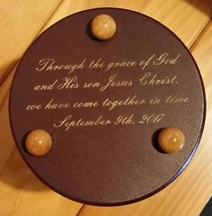 The Newport Wedding Unity Sand Ceremony Hourglass by Heirloom Hourglass