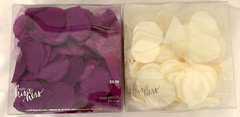 Lot of 2 Boxes Wedding Event Flower Petals Purple Ivory His & Hers Hobby Lobby