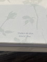 Vintage 2001 NOS Guest Book ANY OCCASION Wedding Roses Light Green White Grey
