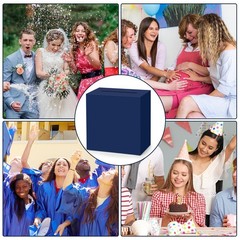 9x5x9 Inch Blue Wedding Gift Card Box Reception Birthday Anniversary Money Box