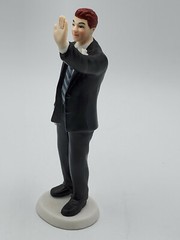 High Five Groom Figurin Wedding Cake Topper 5 5/8″ Tall Light Brown Hair