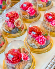 Charcuterie Dome Containers Cups with Mini Wooden Forks for Food Favor Dessert