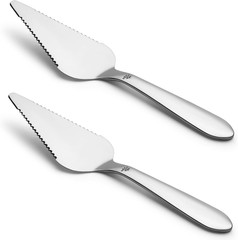 Elegant 2-Piece Wedding Cake Server Set – Stainless Steel Serrated Pie Slicer