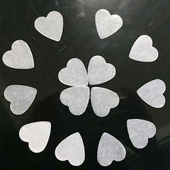 DECORA 1 Inch Multicolor Hearts Paper Confetti for Wedding 1.2 inch, Heart