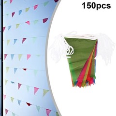 100M Multicolored Bunting Banner Multicolor Outdoor Decoration Triangle Flags US