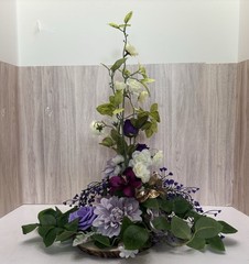 Wedding Shower Shades Of Purple 4 Table Silk Floral Arrangements Box 3