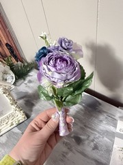 Wedding Boutonniere, Bouquet, Decor 15 Lot