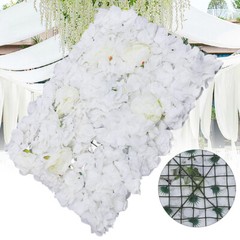 6pcs Artificial Rose Hydrangea Flower Wall Panels Wedding Party Decor 60 x 40cm