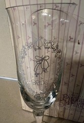 Precious Moments Bride Groom Champagne Flutes Set Wedding Toast Glasses In Box