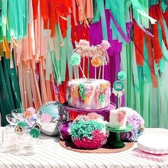 Crepe Paper Streamers 4 Rolls 328ft, Pack of Metallic Rose Rose Gold Pink-3264