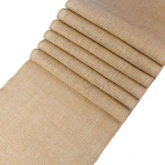 100% Natural Jute Rustic Burlap Table Runner – 12″ Wide x 120″ Long – Perfect