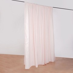 BLUSH 10 ft x 10 ft Polyester Sheer Chiffon Dual Layer CURTAIN Rod Pockets Party