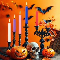 100 Pack 4 Inch Spell Candles, Colored Taper Candles for 4 inches, Multi-100