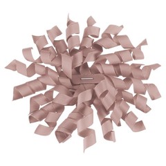 6 Pcs 4 Inch Grosgrain Curly Bows for Gift Wrapping Self-Adhesive Deep Pink