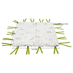 Artificial Flower DIY Wall Panel Wall Mat Silk Floral Wedding Party Background