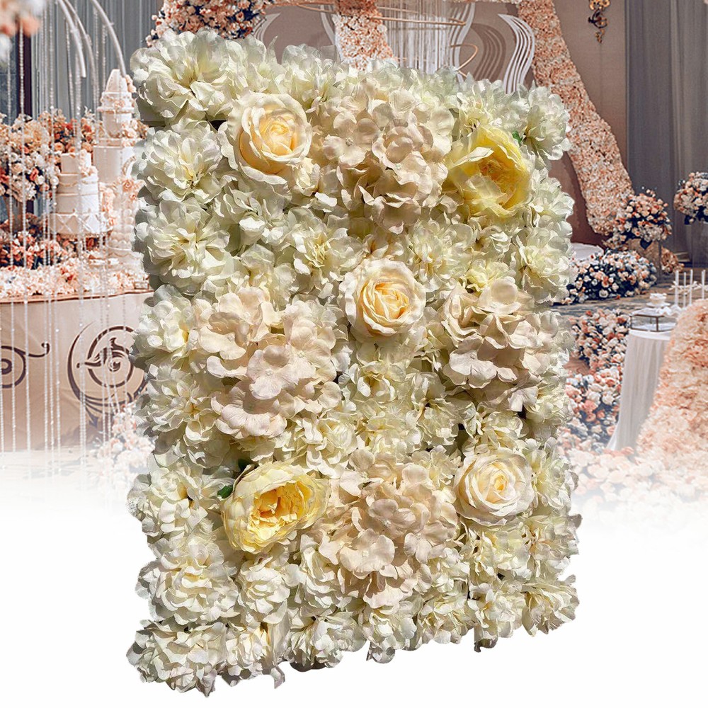 6 Pack Artificial Silk Flower Wall Panels Wedding Photography Party Venue Decor