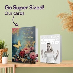Beautiful Gold 81st Birthday Cards for Women Men – Wonderful Golden Butterfly…