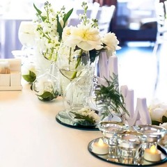 16Pack Round Mirror Plates Centerpieces Tables 6inch Mirror Trays Circle Mirror
