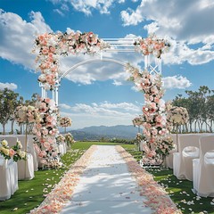 258CM Tall Metal Wedding Arch Backdrop Stand fr Party Celebration Garden Trellis