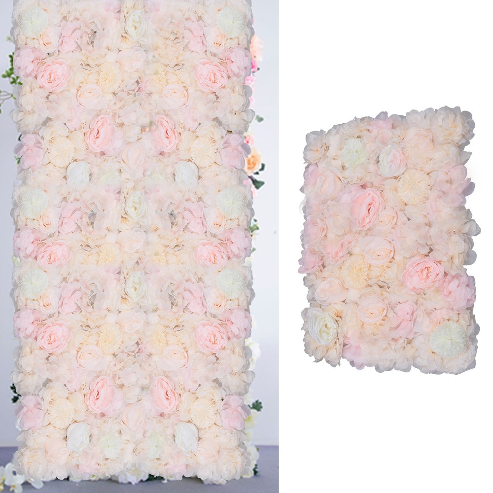 6 PCS Flower Wall Panel Floral Backdrop Flower Wall Decoration Wedding Party