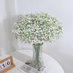 Babys Breath Artificial Flowers Long Stem Baby Breath Flowers 5 Pcs White