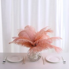 12 pcs 13-15″ long Mauve Genuine Ostrich FEATHERS Wedding Party Centerpieces