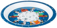 Colorfull Plates 3 Piece Kids Dinnerware Set Space Themed Bpa-Free Melamine