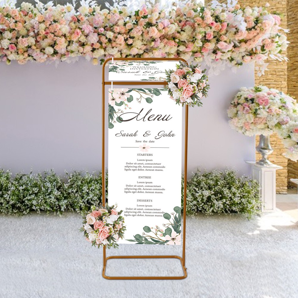 Wedding Arch Metal Backdrop Stand Balloon Flower Birthday Party Garden Decor