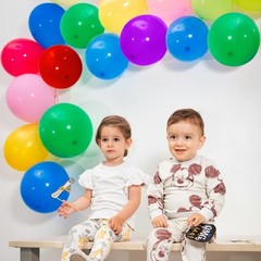 Balloons Assorted Colors Rainbow Decorations 100 Pack 12 12 inch, Multicolor