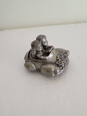 Bridal Table Bride/Groom Pewter Car Place Card Holder Just Married License Plate