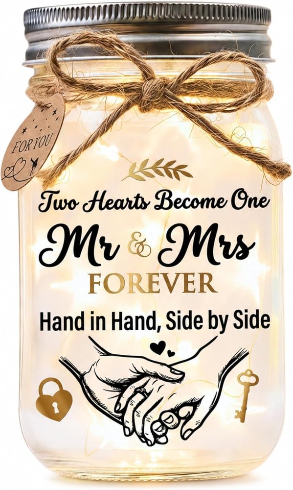 Wedding Gifts for Couples 2026 Mr and Mrs Keepsake Decor Bridal Shower Gift for