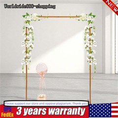 2×1.5M Wedding Arch Rectangular Party Arch Detachable Decorative Frame Reusable