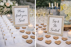 100 qty 1″ Happily ever after Wood Hearts Table Confetti Wooden Wedding Decor