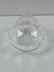 6 Pack Clear Favor Boxes, Diamond Shape Candy Boxes, 3 x 3 Inch Clear