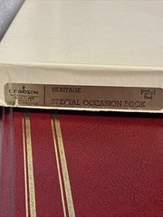 Vintage CR Gibson Special Occasion Photo Album Journal Scrapbook Heritage w/ BOX